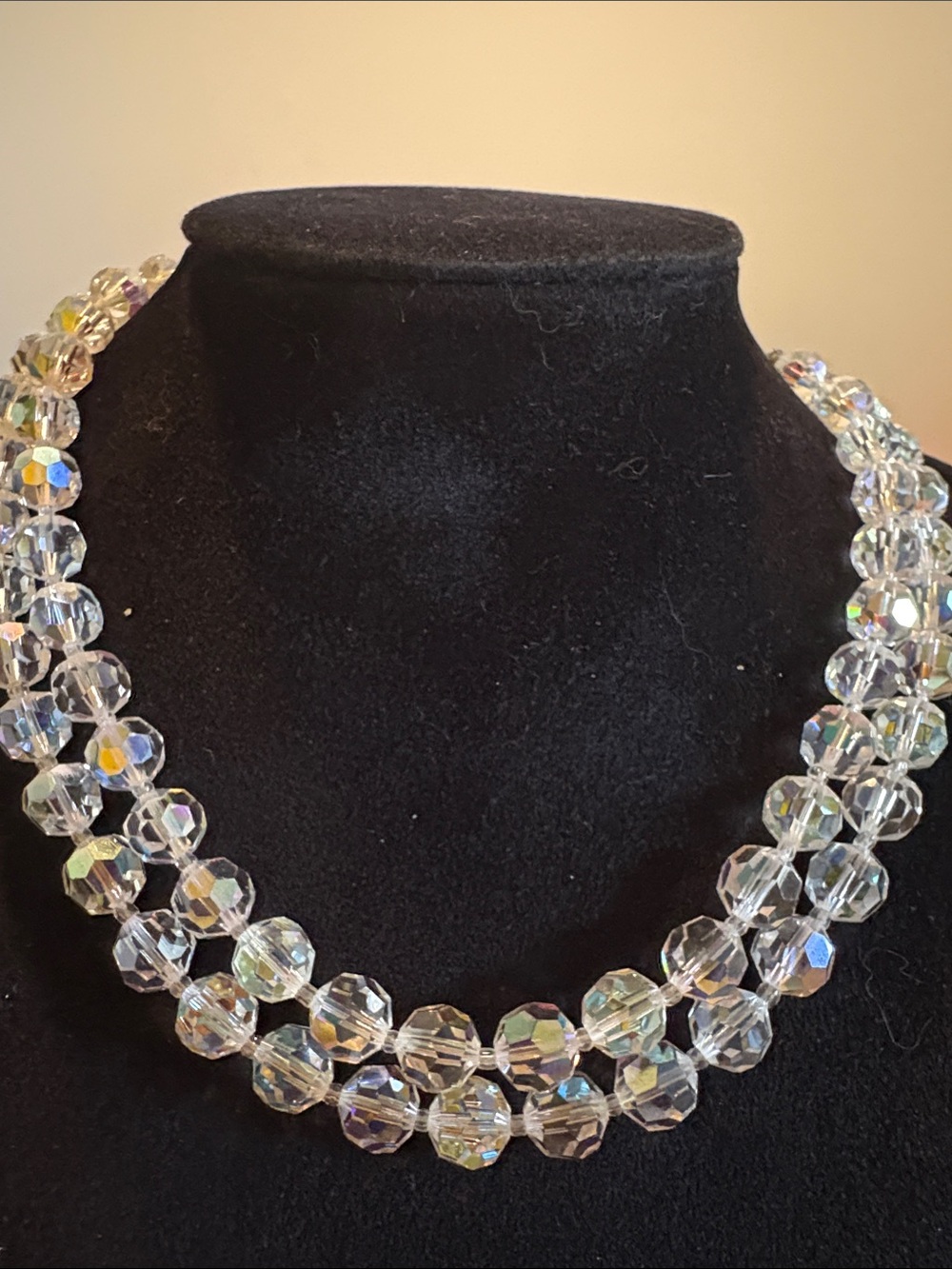 Vintage Coro facetted crystal necklace